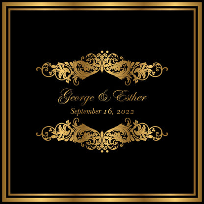 Full Print Custom Wedding Decal Dance Floor Wrap Gloss Removable Vinyl. Wedding Dancefloor design. Free Shipping