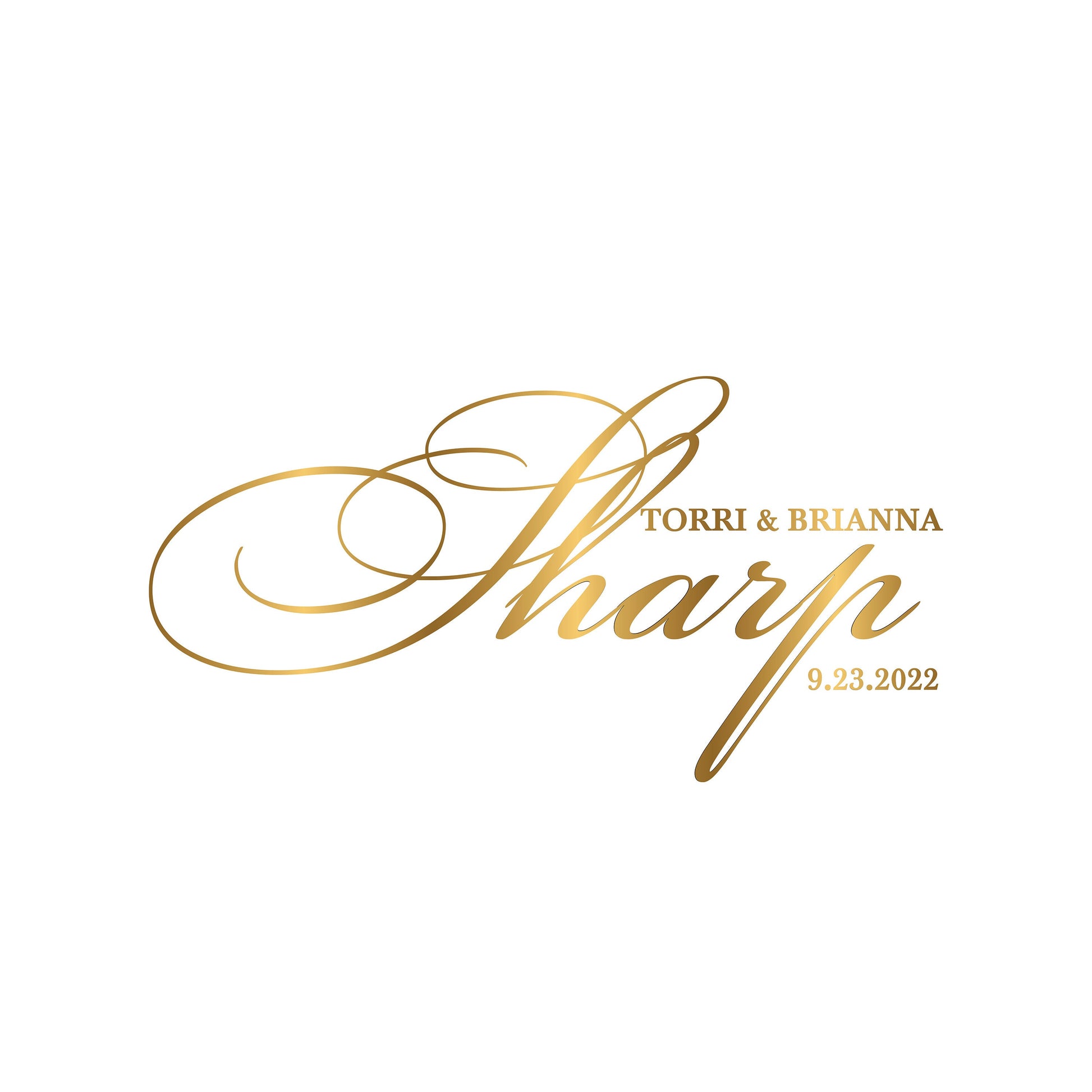 Custom Wedding Decal Dance Floor Wrap Gloss Removable Vinyl. Monogram Print and Vinyl to cover the entire dancefloor. Wedding logo design