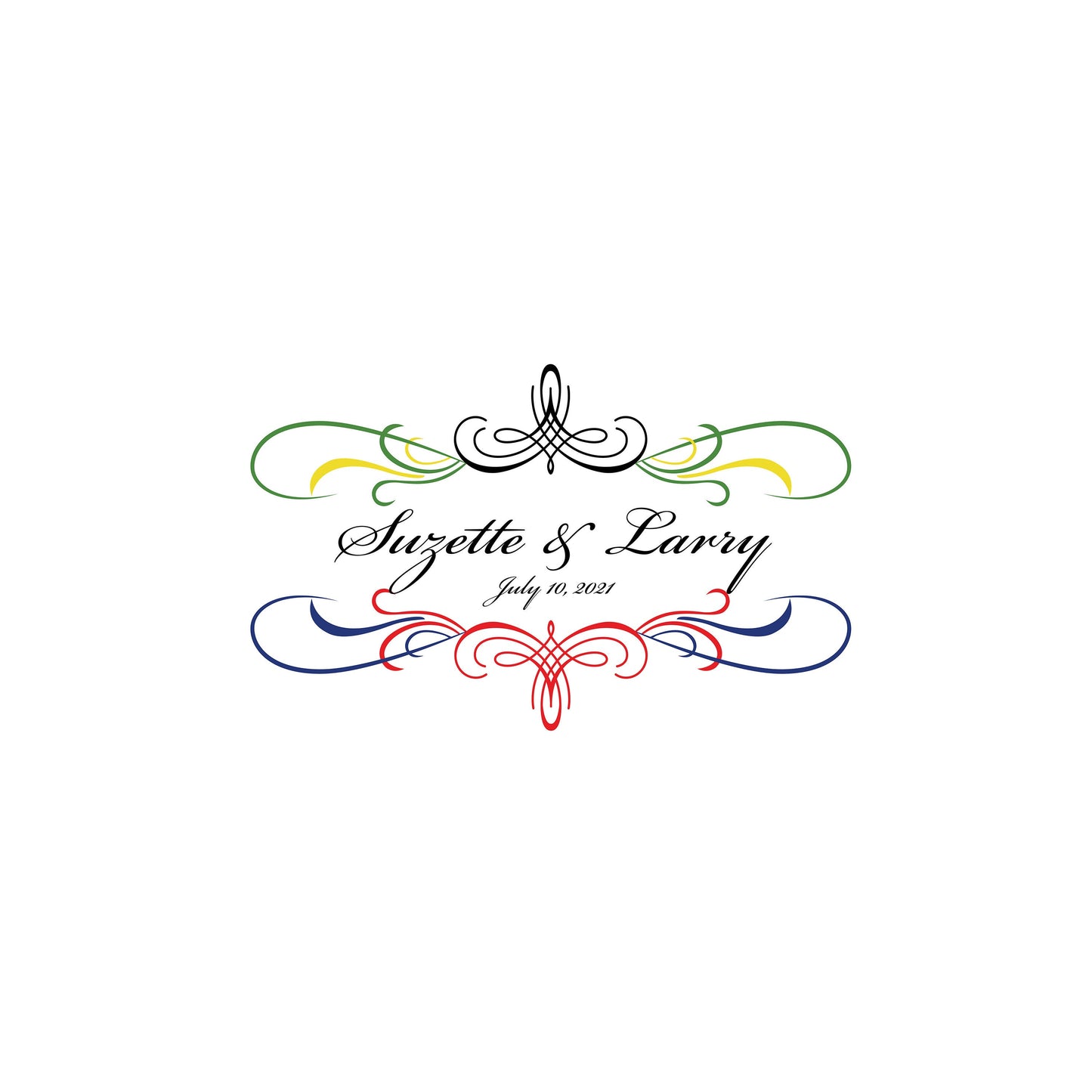 Custom Wedding Decal Dance Floor Wrap Gloss Removable Vinyl. Monogram Print and Vinyl to cover the entire dancefloor. Wedding logo design