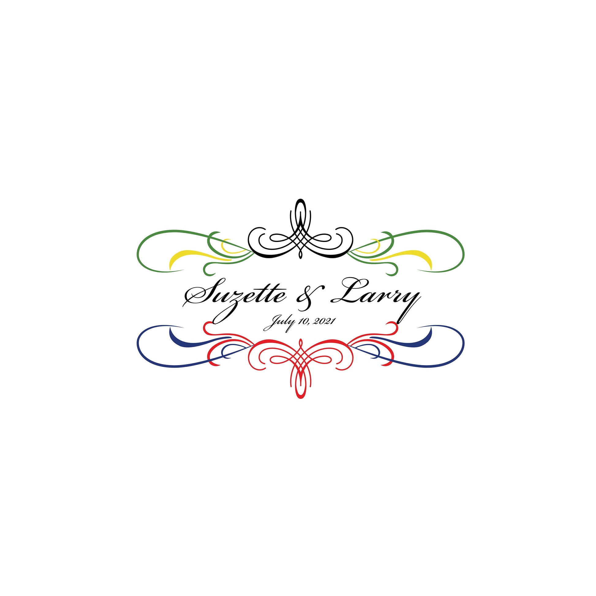 Custom Wedding Decal Dance Floor Wrap Gloss Removable Vinyl. Monogram Print and Vinyl to cover the entire dancefloor. Wedding logo design
