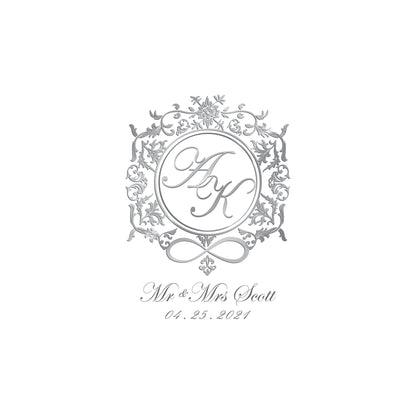 Custom Wedding Decal Dance Floor Wrap Gloss Removable Vinyl. Monogram Print and Vinyl to cover the entire dancefloor. Wedding logo design