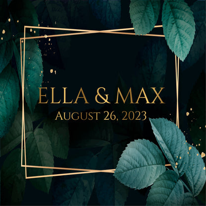 Custom Wedding Decal Dance Floor Wrap Gloss Removable Vinyl. Monogram Print and Vinyl to cover the entire dancefloor. Wedding logo design