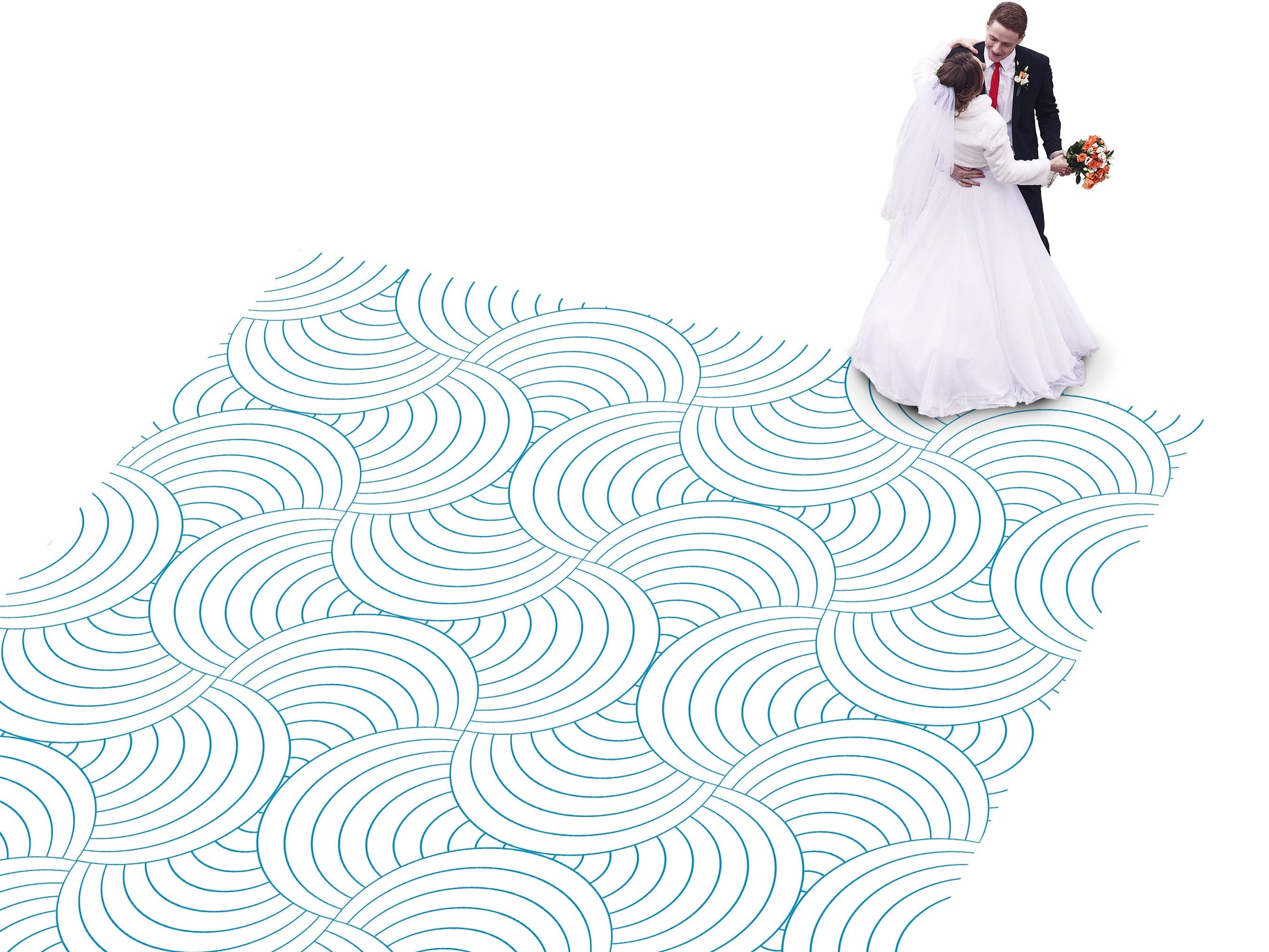Geometric pattern Custom Wedding Dance Floor Wrap Gloss Removable Vinyl. Monogram Print & Vinyl to cover the dancefloor. Wedding logo design