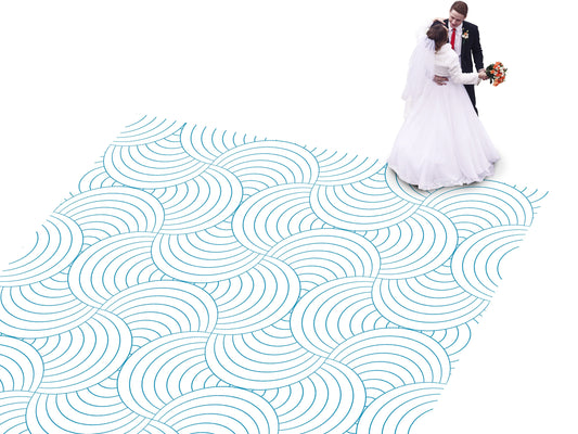 Geometric pattern Custom Wedding Dance Floor Wrap Gloss Removable Vinyl. Monogram Print & Vinyl to cover the dancefloor. Wedding logo design