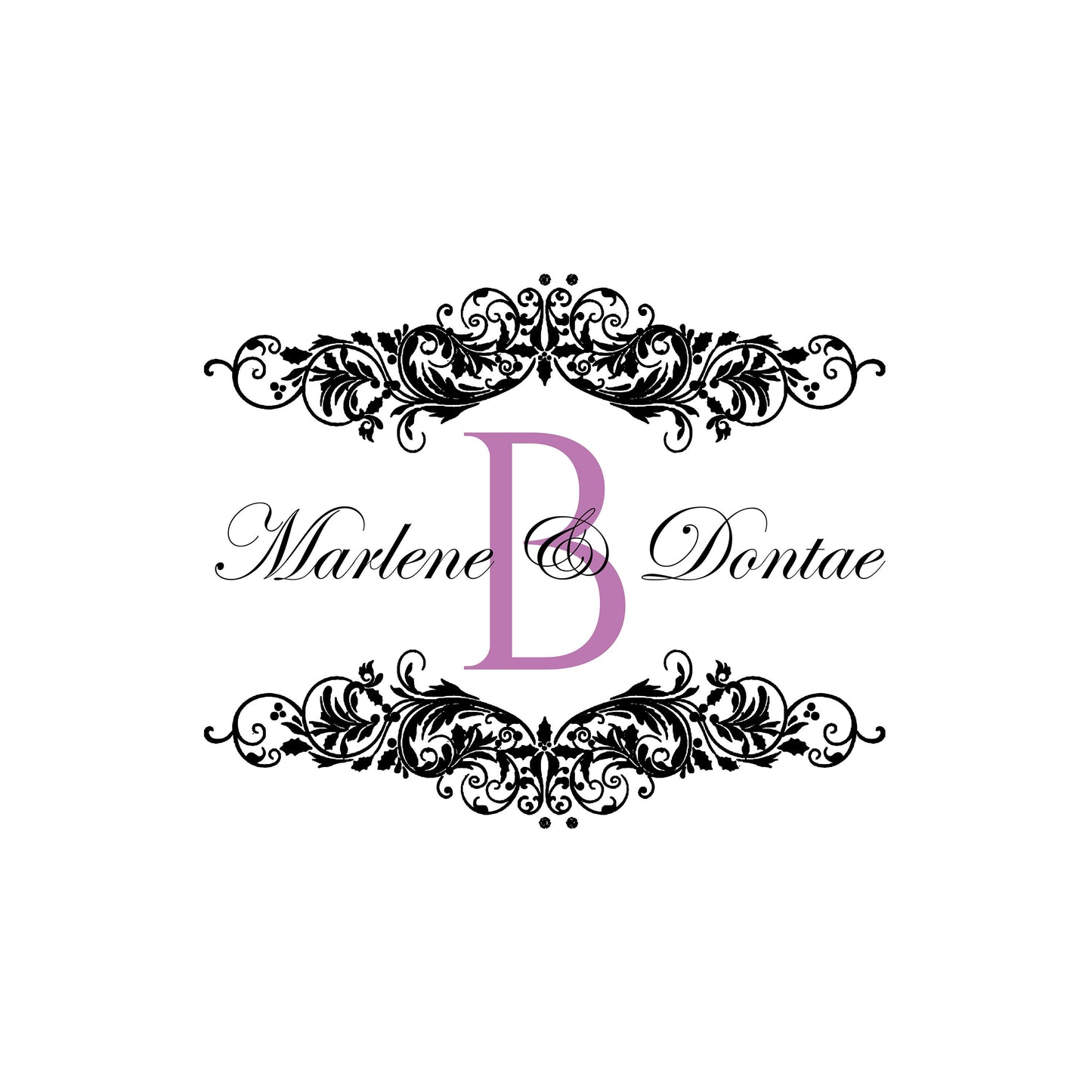 Custom Wedding Decal Dance Floor Wrap Gloss Removable Vinyl. Monogram Print and Vinyl to cover the entire dancefloor. Wedding logo design