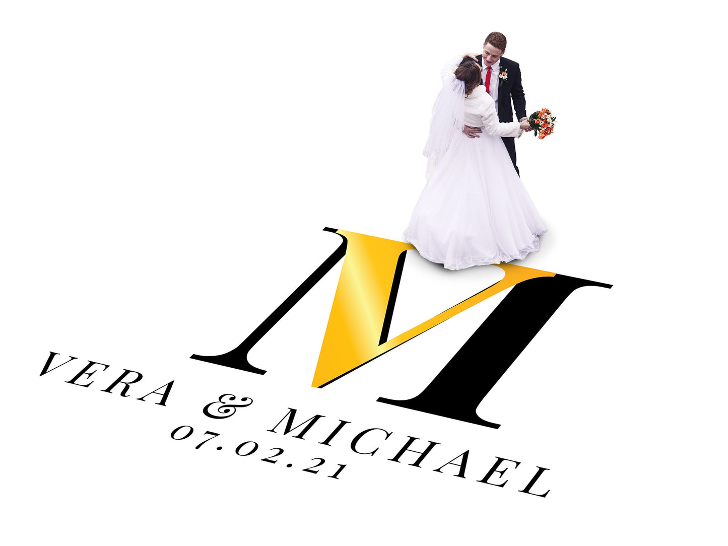 Custom Wedding Decal Dance Floor Wrap Gloss Removable Vinyl. Monogram Print and Vinyl to cover the entire dancefloor. Wedding logo design