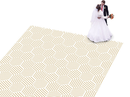 Geometric pattern Custom Wedding Dance Floor Wrap Gloss Removable Vinyl. Monogram Print & Vinyl to cover the dancefloor. Wedding logo design