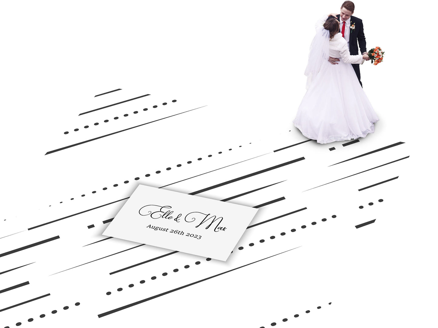 Geometric pattern Custom Wedding Dance Floor Wrap Gloss Removable Vinyl. Monogram Print & Vinyl to cover the dancefloor. Wedding logo design