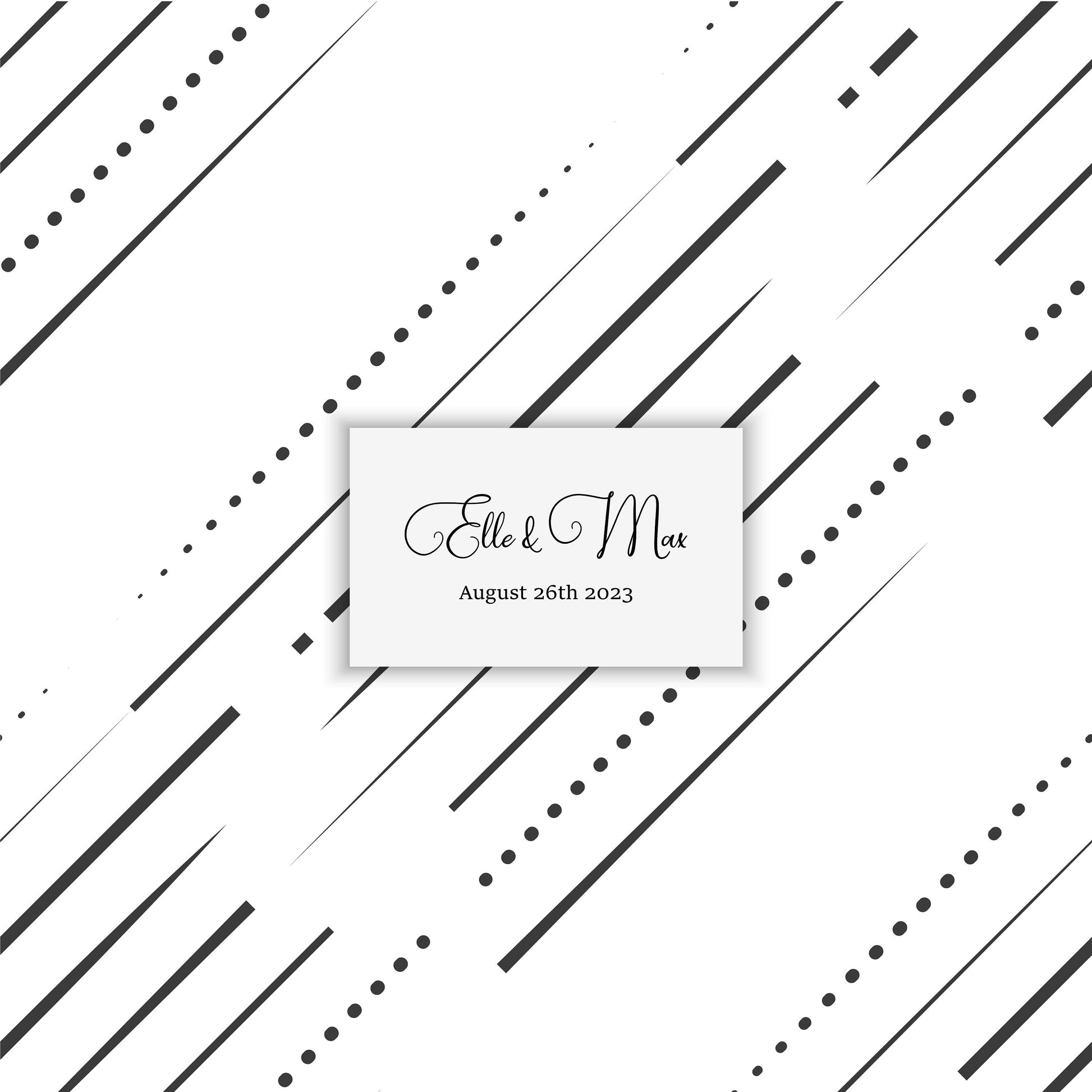 Geometric pattern Custom Wedding Dance Floor Wrap Gloss Removable Vinyl. Monogram Print & Vinyl to cover the dancefloor. Wedding logo design