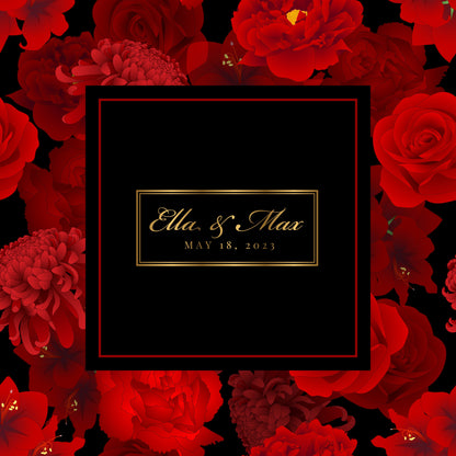 Custom Wedding Decal Dance Floor Wrap Gloss Removable Vinyl. Monogram Print and Vinyl to cover the entire dancefloor. Wedding logo design