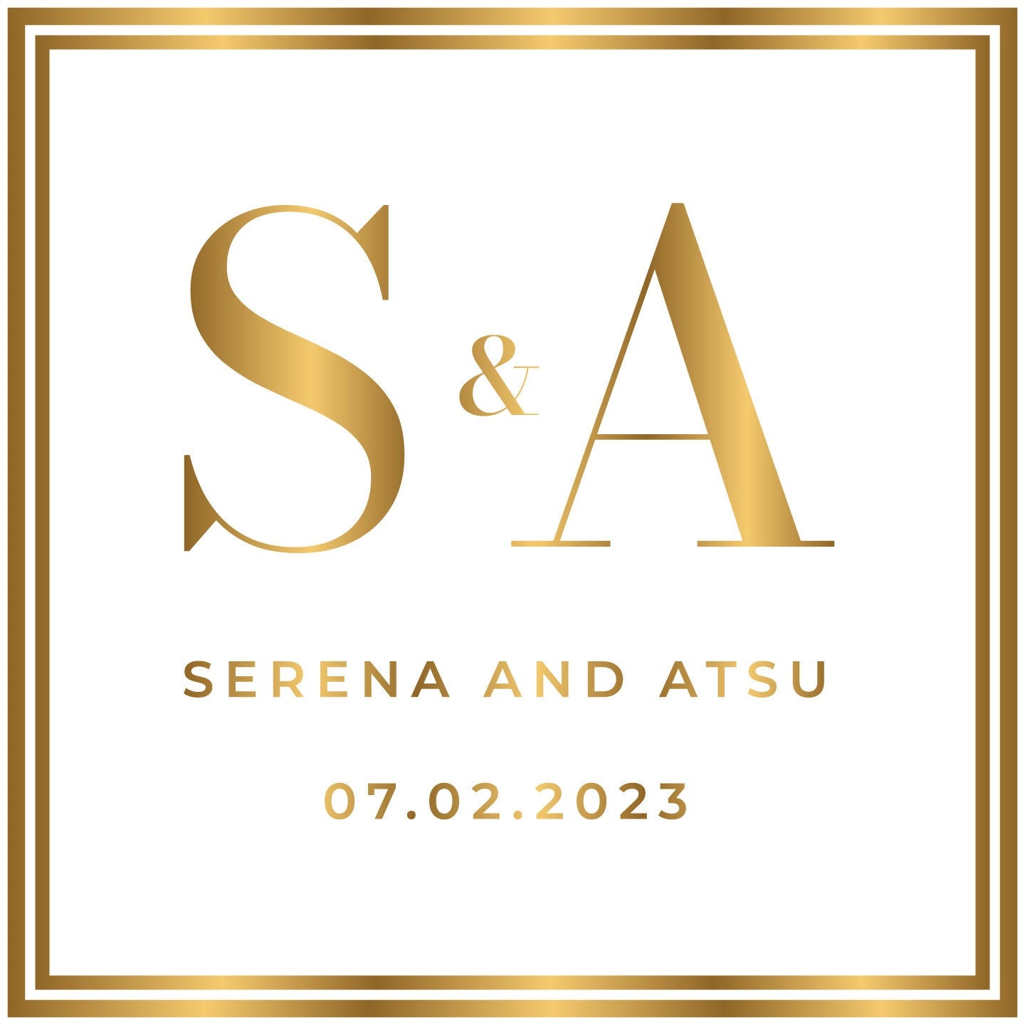 Custom Wedding Decal Dance Floor Wrap Gloss Removable Vinyl. Monogram Print and Vinyl to cover the entire dancefloor. Wedding logo design