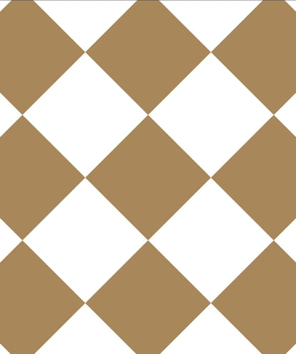 Full print Custom Wedding Decal Dance Floor Wrap Gloss Removable Vinyl. Diamond pattern Brown Checkerboard design. Free shipping