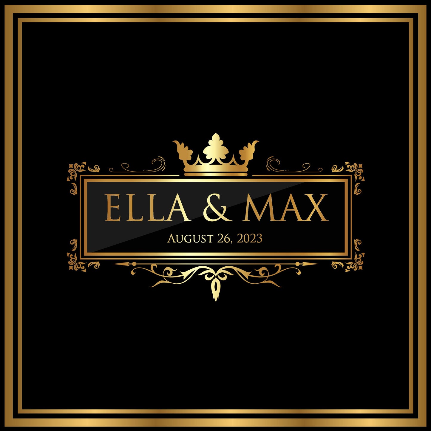 Custom Wedding Decal Dance Floor Wrap Gloss Removable Vinyl. Monogram Print and Vinyl to cover the entire dancefloor. Wedding logo design