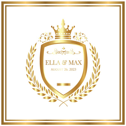 Custom Wedding Decal Dance Floor Wrap Gloss Removable Vinyl. Monogram Print and Vinyl to cover the entire dancefloor. Wedding logo design