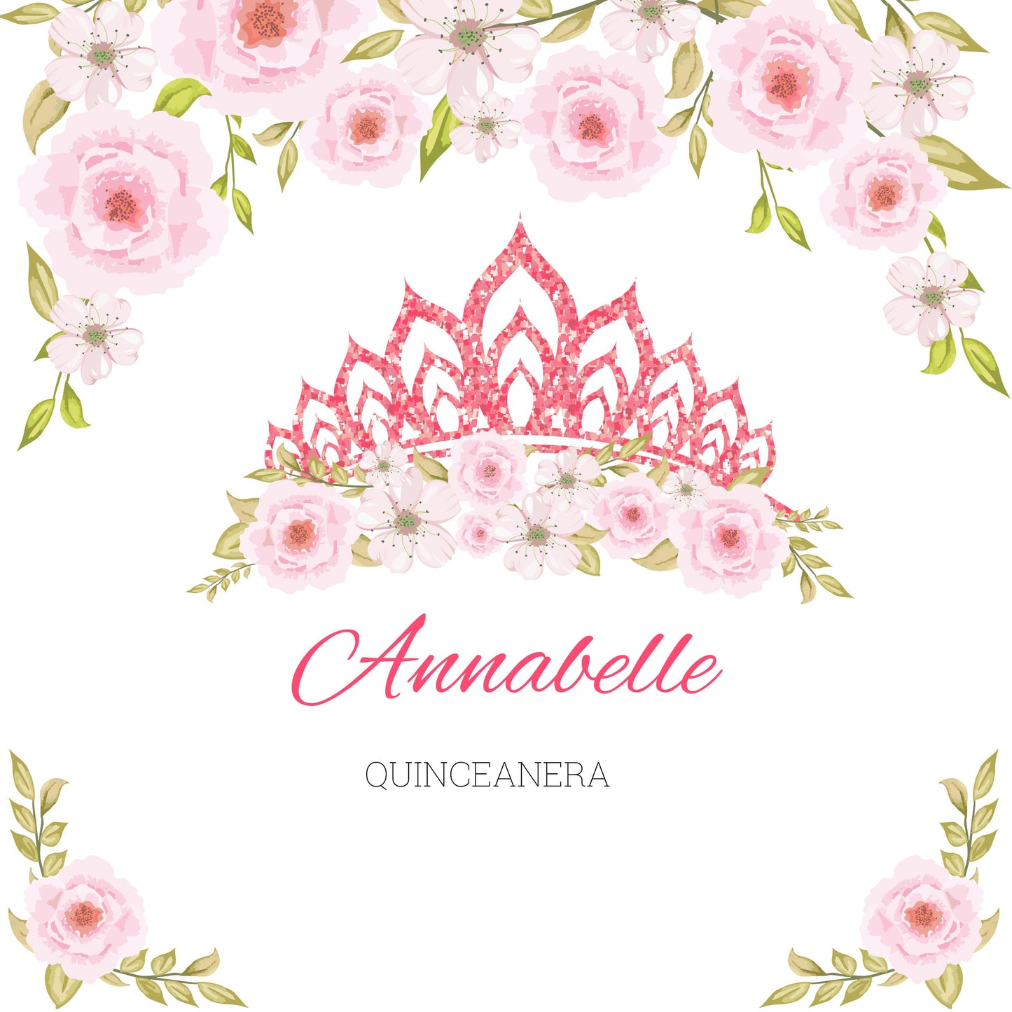 Customizable Quinceañera Decal Dance Floor Wrap. Removable Vinyl. Vinyl covers entire dancefloor. Cubierta de piso de quinceañera. Free Ship
