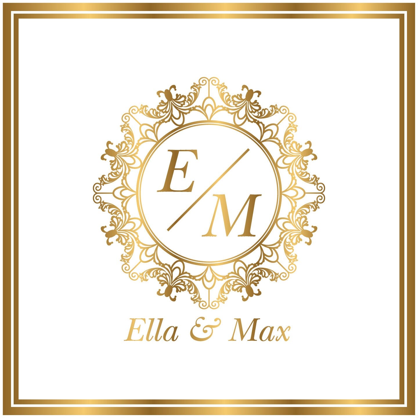 Custom Wedding Decal Dance Floor Wrap Gloss Removable Vinyl. Monogram Print and Vinyl to cover the entire dancefloor. Wedding logo design