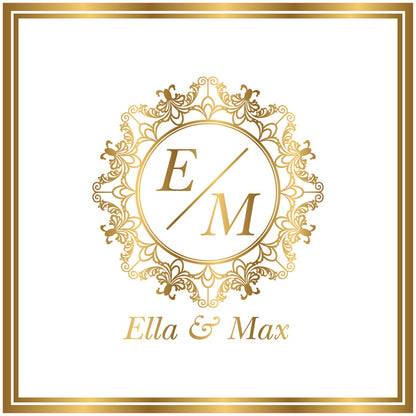 Custom Wedding Decal Dance Floor Wrap Gloss Removable Vinyl. Monogram Print and Vinyl to cover the entire dancefloor. Wedding logo design