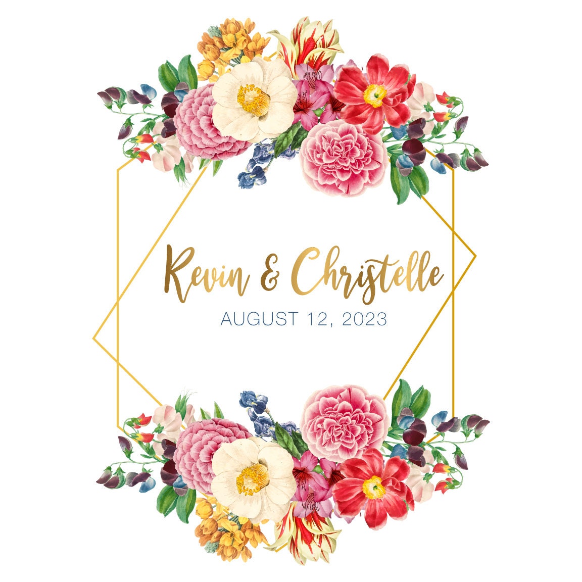 Custom Wedding Decal Dance Floor Wrap Gloss Removable Vinyl. Monogram Print and Vinyl to cover the entire dancefloor. Wedding logo design