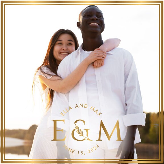 Super Unique Custom Wedding Photo Portrait Dance Floor Wrap Design. Removable Vinyl. Floor Wrap Print to cover the dancefloor. Wedding logo