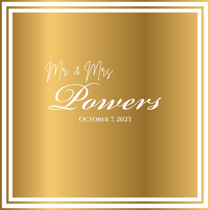 Custom Wedding Decal Dance Floor Wrap Gloss Removable Vinyl. Monogram Print and Vinyl to cover the entire dancefloor. Wedding logo design