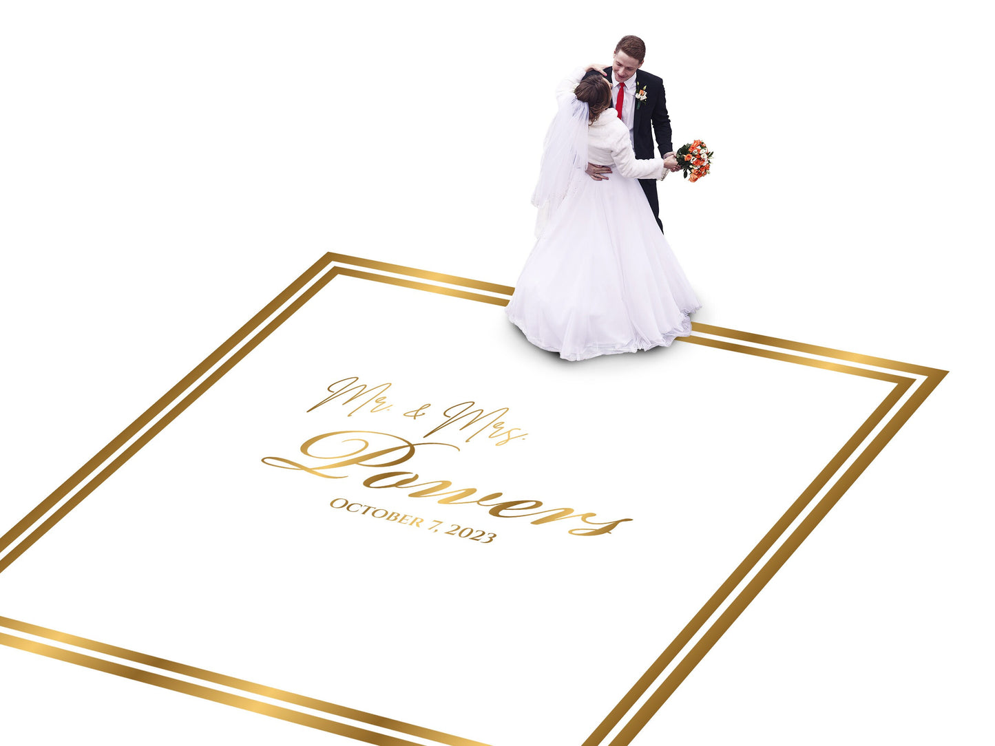 Custom Wedding Decal Dance Floor Wrap Gloss Removable Vinyl. Monogram Print and Vinyl to cover the entire dancefloor. Wedding logo design
