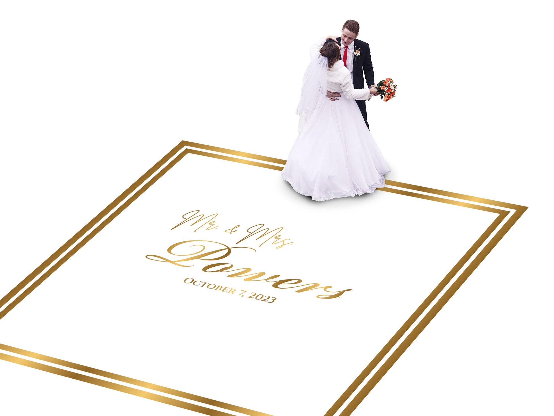Custom Wedding Decal Dance Floor Wrap Gloss Removable Vinyl. Monogram Print and Vinyl to cover the entire dancefloor. Wedding logo design