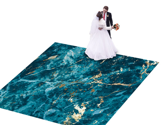 Spectacular Granite Marble design Decal Dance Floor Wrap Gloss Removable Vinyl. Printed Vinyl to cover the entire dancefloor. Wedding decal.