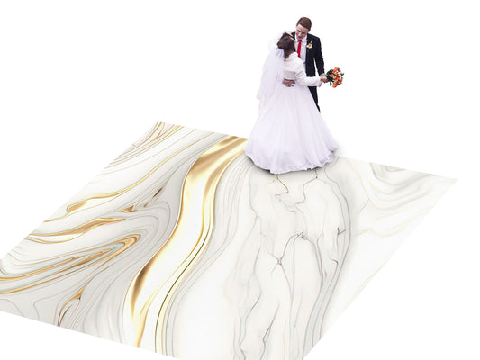 Spectacular Granite Marble design Decal Dance Floor Wrap Gloss Removable Vinyl. Printed Vinyl to cover the entire dancefloor. Wedding decal.