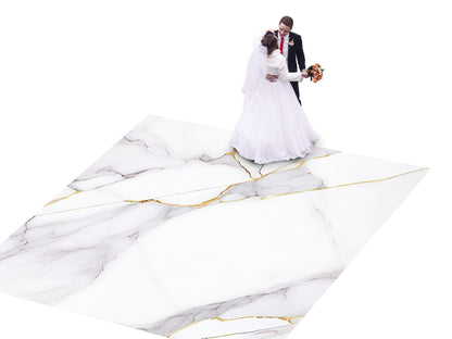 Spectacular Granite Marble design Decal Dance Floor Wrap Gloss Removable Vinyl. Printed Vinyl to cover the entire dancefloor. Wedding decal.