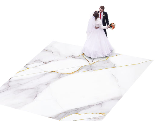 Spectacular Granite Marble design Decal Dance Floor Wrap Gloss Removable Vinyl. Printed Vinyl to cover the entire dancefloor. Wedding decal.