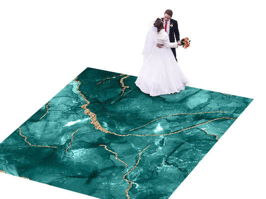 Spectacular Granite Marble design Decal Dance Floor Wrap Gloss Removable Vinyl. Printed Vinyl to cover the entire dancefloor. Wedding decal.