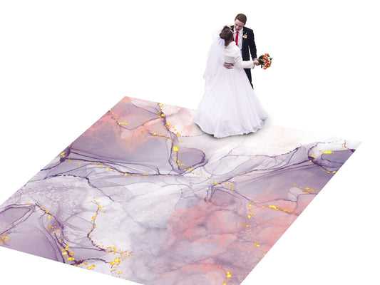 Spectacular Granite Marble design Decal Dance Floor Wrap Gloss Removable Vinyl. Printed Vinyl to cover the entire dancefloor. Wedding decal.