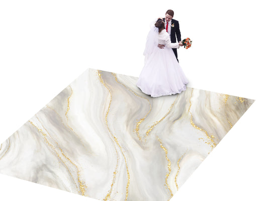 Spectacular Granite Marble design Decal Dance Floor Wrap Gloss Removable Vinyl. Printed Vinyl to cover the entire dancefloor. Wedding decal.