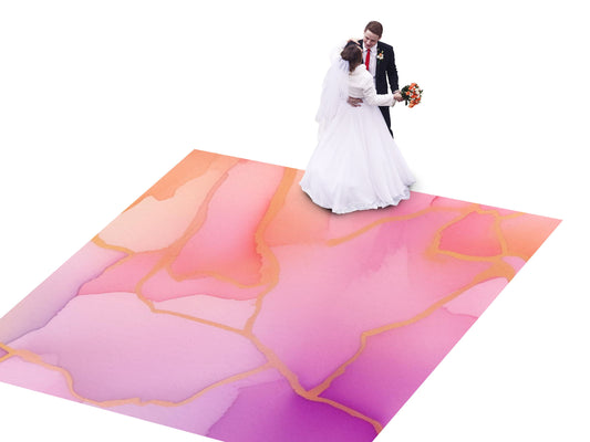 Spectacular Granite Marble design Decal Dance Floor Wrap Gloss Removable Vinyl. Printed Vinyl to cover the entire dancefloor. Wedding decal.