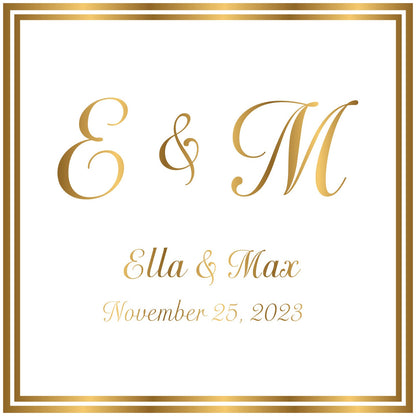 Custom Wedding Decal Dance Floor Wrap Gloss Removable Vinyl. Monogram Print and Vinyl to cover the entire dancefloor. Wedding logo design