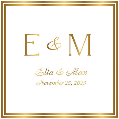 Custom Wedding Decal Dance Floor Wrap Gloss Removable Vinyl. Monogram Print and Vinyl to cover the entire dancefloor. Wedding logo design