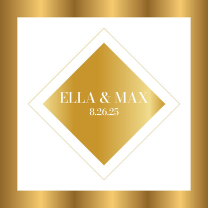 Custom Wedding Decal Dance Floor Wrap Gloss Removable Vinyl. Monogram Print and Vinyl to cover the entire dancefloor. Wedding logo design