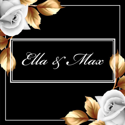 Custom Wedding Decal Dance Floor Wrap Gloss Removable Vinyl. Monogram Print and Vinyl to cover the entire dancefloor. Wedding logo design
