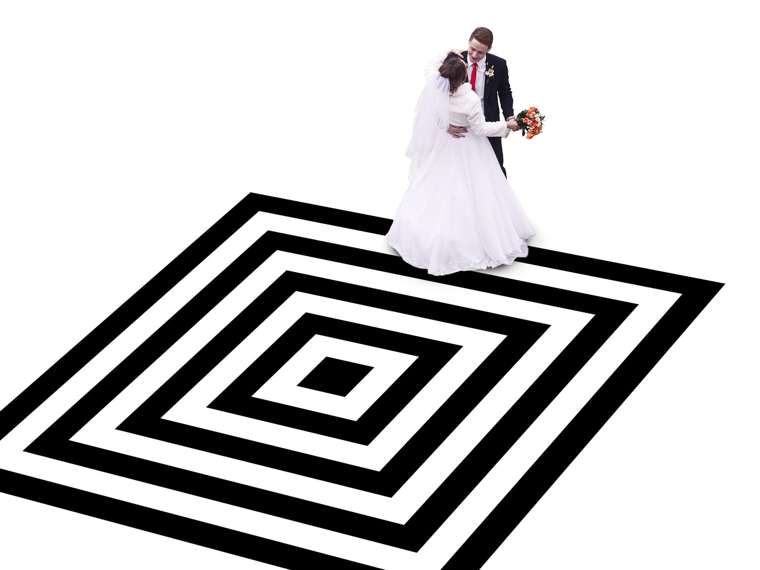 Geometric pattern Custom Wedding Dance Floor Wrap Gloss Removable Vinyl. Monogram Print & Vinyl to cover the dancefloor. Wedding logo design