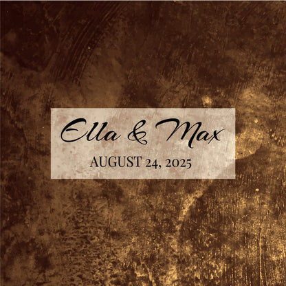 Rustic-themed Wedding Decal Dance Floor Wrap Removable Vinyl Print. Monogram Print & Vinyl to cover the dancefloor. Free and Fast Shipping