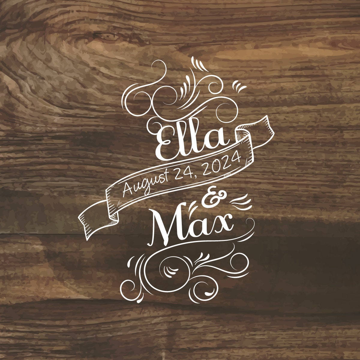 Custom Wedding Decal Dance Floor Wrap Gloss Removable Vinyl. Monogram Print and Vinyl to cover the entire dancefloor. Wedding logo design