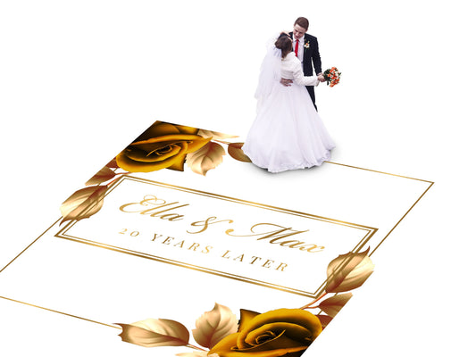 Custom Wedding Decal Dance Floor Wrap Gloss Removable Vinyl. Monogram Print and Vinyl to cover the entire dancefloor. Wedding logo design