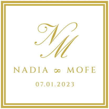 Custom Wedding Decal Dance Floor Wrap Gloss Removable Vinyl. Monogram Print and Vinyl to cover the entire dancefloor. Wedding logo design