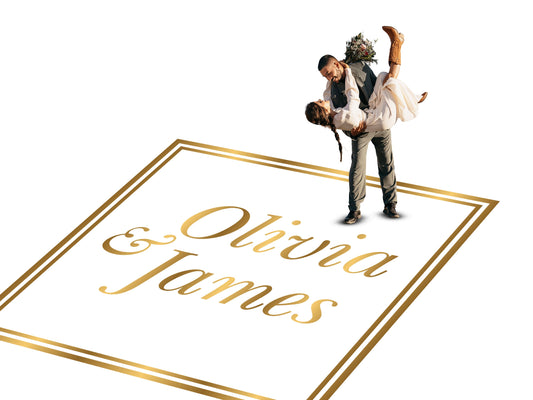 Custom Wedding Decal Dance Floor Wrap. Gloss Removable Vinyl. Monogram Print and Vinyl to cover your entire dancefloor. Wedding logo design.