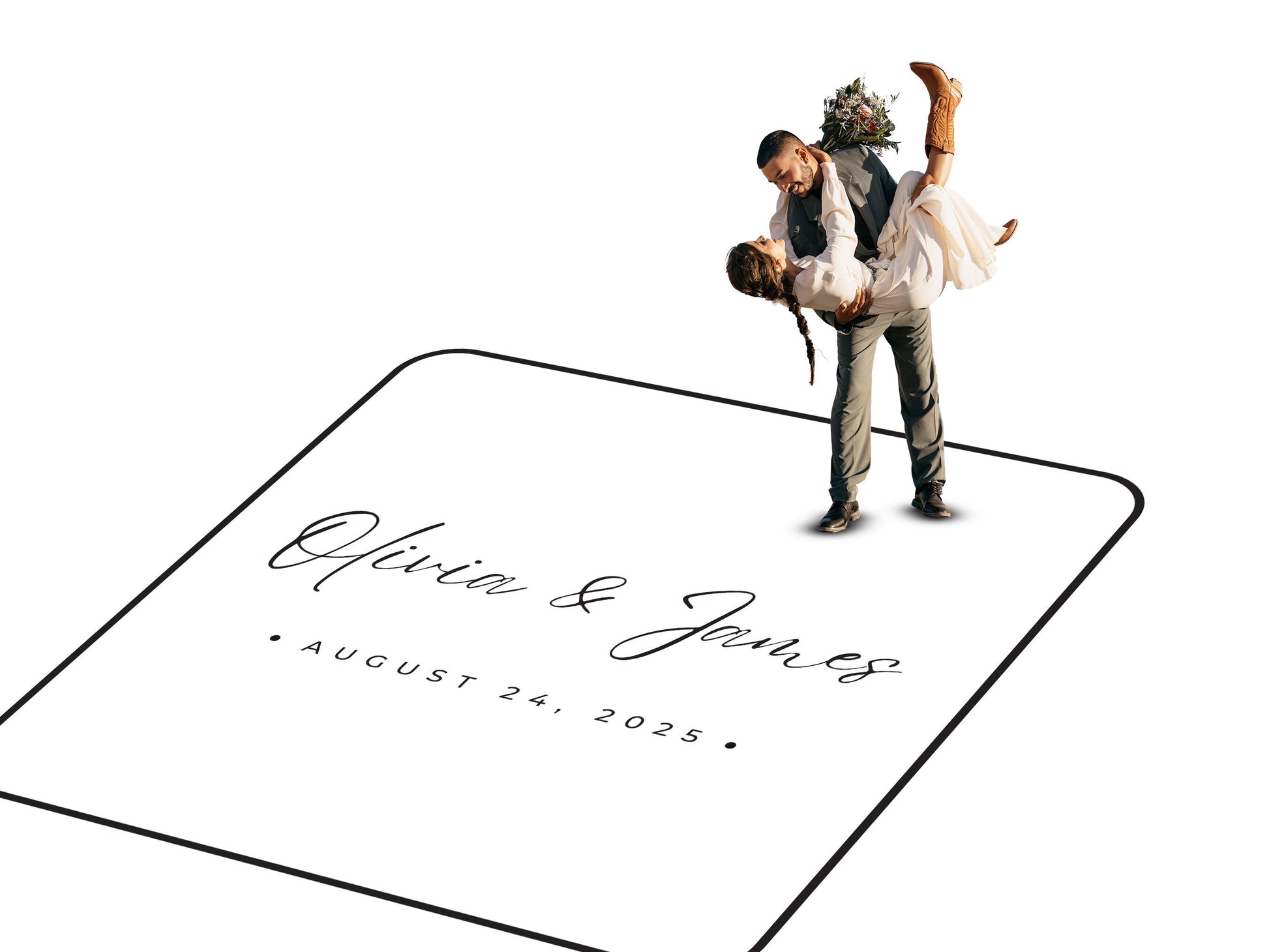 Custom Wedding Decal Dance Floor Wrap. Gloss Removable Vinyl. Monogram Print and Vinyl to cover your entire dancefloor. Wedding logo design.