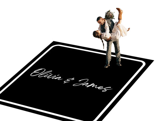 Custom Wedding Decal Dance Floor Wrap. Gloss Removable Vinyl. Monogram Print and Vinyl to cover your entire dancefloor. Wedding logo design.