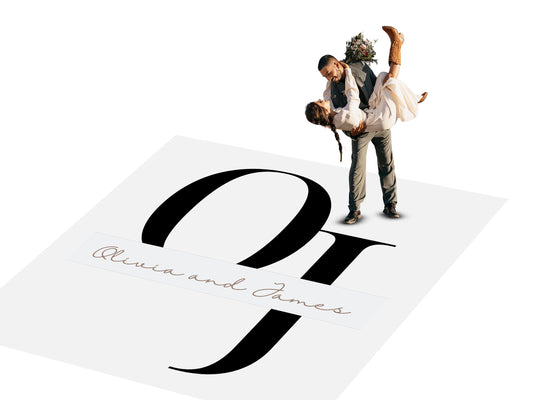 Custom Wedding Decal Dance Floor Wrap. Gloss Removable Vinyl. Monogram Print and Vinyl to cover your entire dancefloor. Wedding logo design.