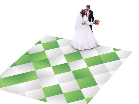 Custom Wedding Decal Dance Floor Wrap Gloss Removable Vinyl. Diamond pattern Diamond shaped Checkerboard design. Wedding logo. Free shipping