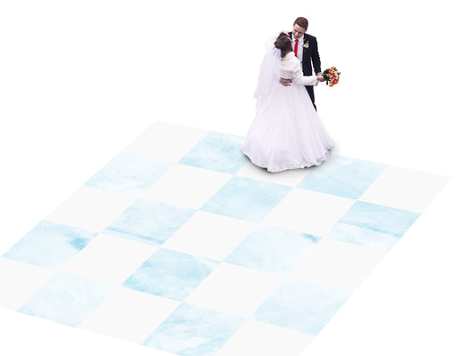 Marble Checkerboard Custom Wedding Decal Dance Floor Wrap. Removable Vinyl. Vinyl Print to cover the dancefloor. Wedding. Free shipping!