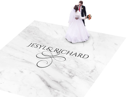 Spectacular Granite Marble design Decal Dance Floor Wrap Gloss Removable Vinyl. Printed Vinyl to cover the entire dancefloor. Wedding decal.